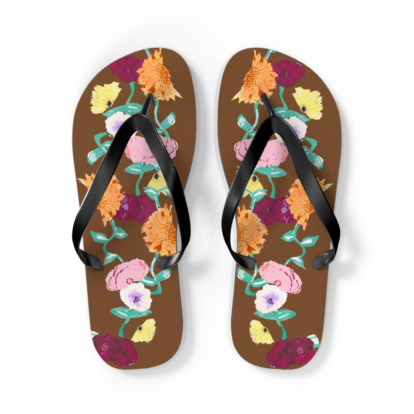 Acoustic Set Floral Flip Flops