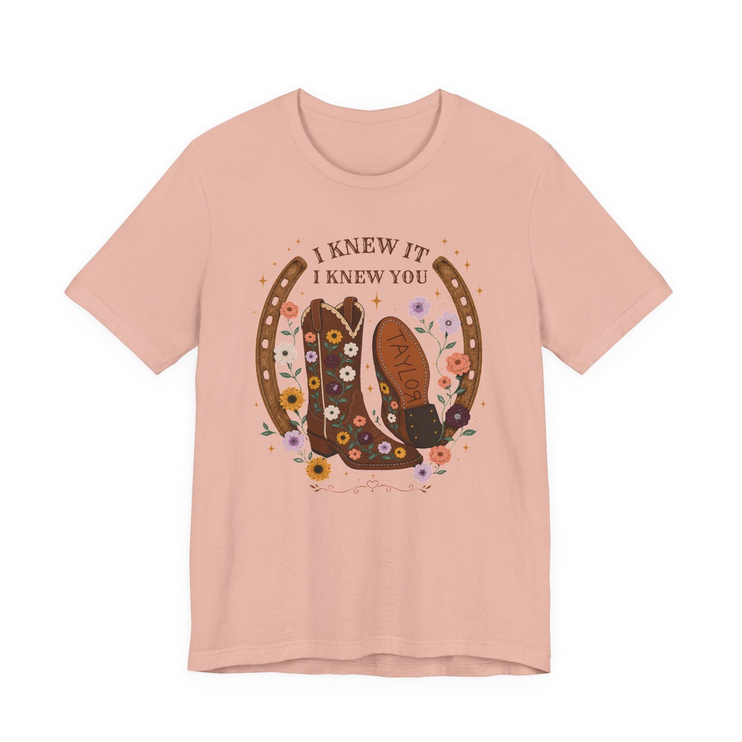 I Knew It I Knew You Cowboy Boots Tee