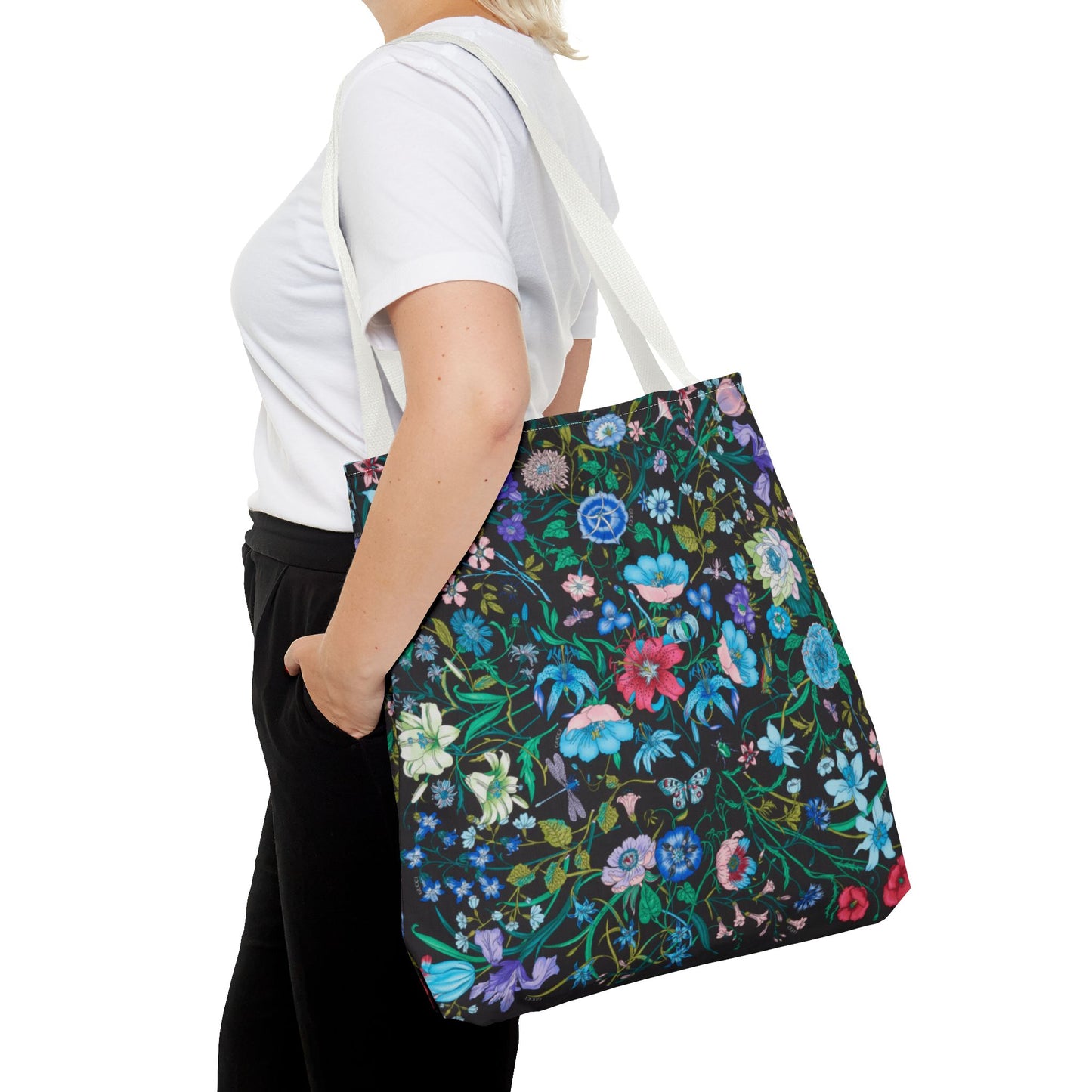 Vibrant Floral Tote Bag "Flora Inspired"- Stylish Reusable Shopping Bag for Eco-Friendly Living