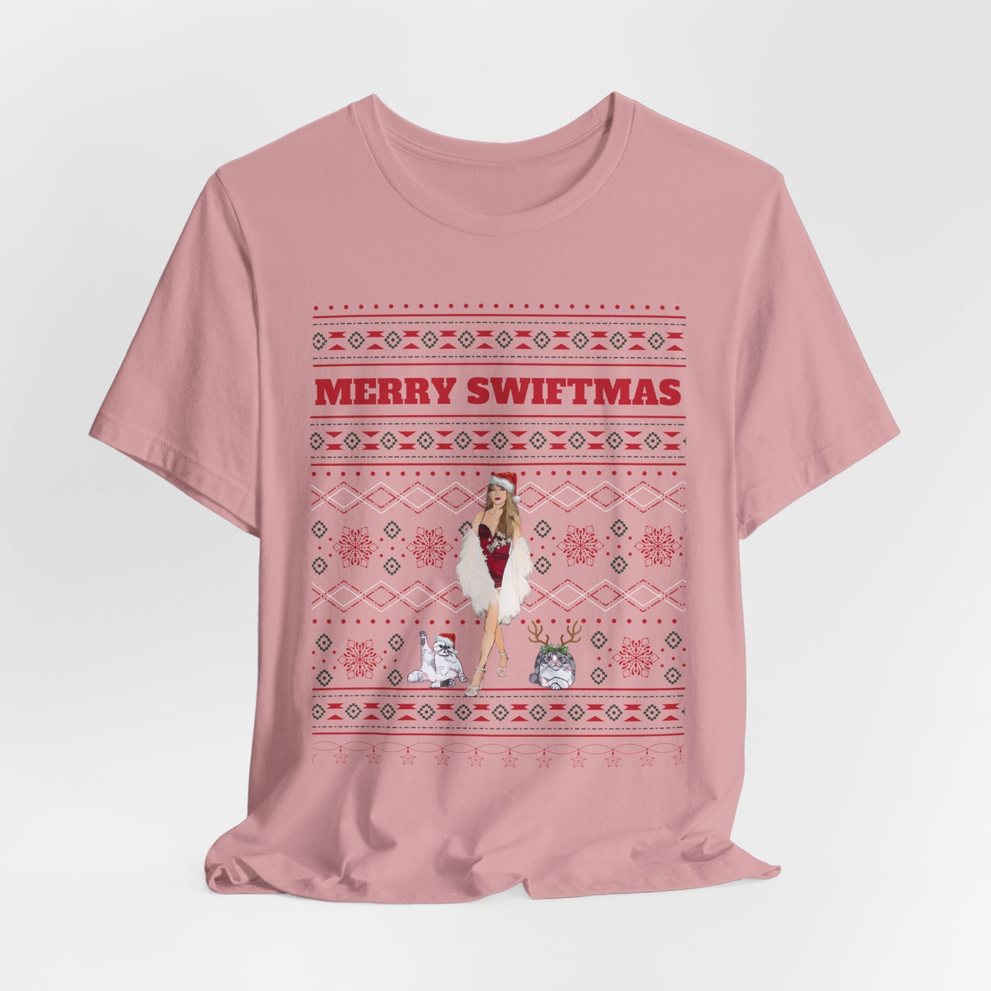 Ugly Swiftmas Sweater Unisex Jersey Short Sleeve Tee