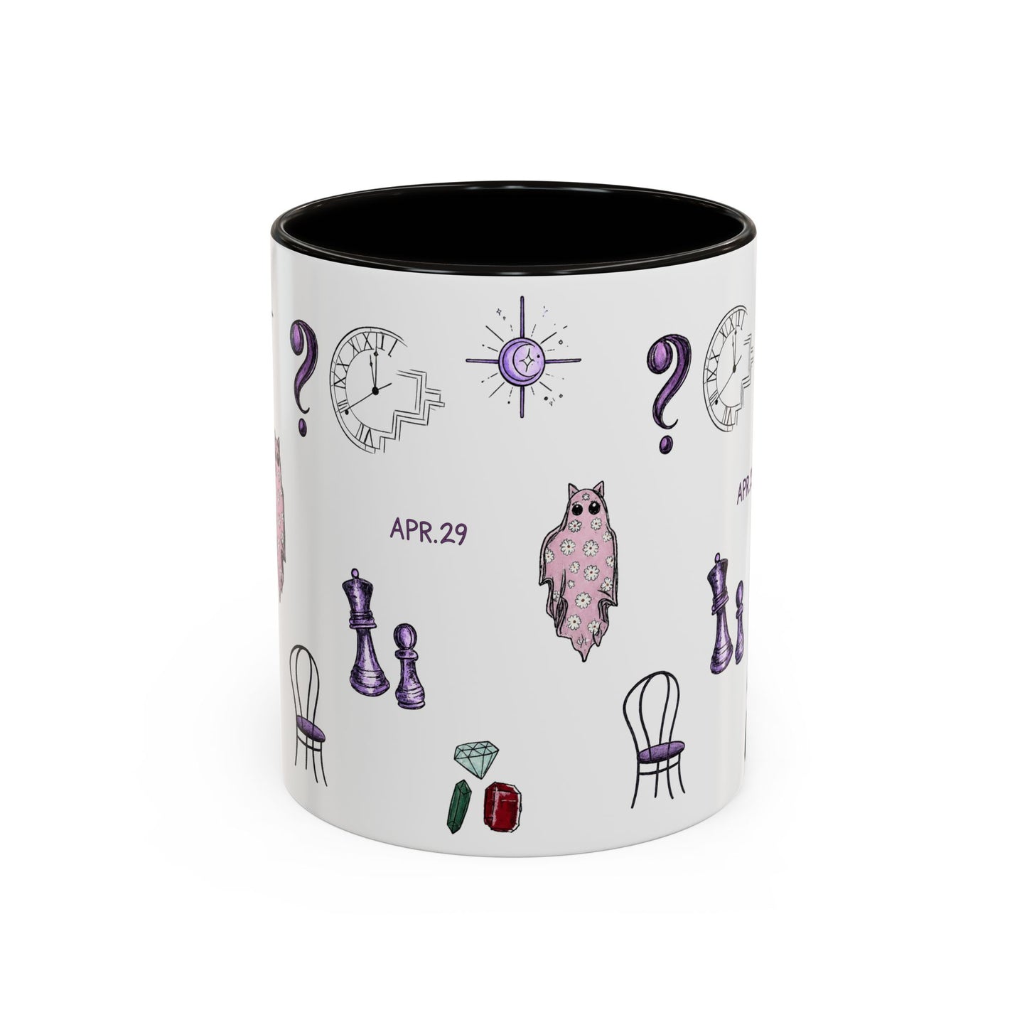 Midnights Icons Coffee Mug — Cute Illustrated Symbol Collage (11oz)