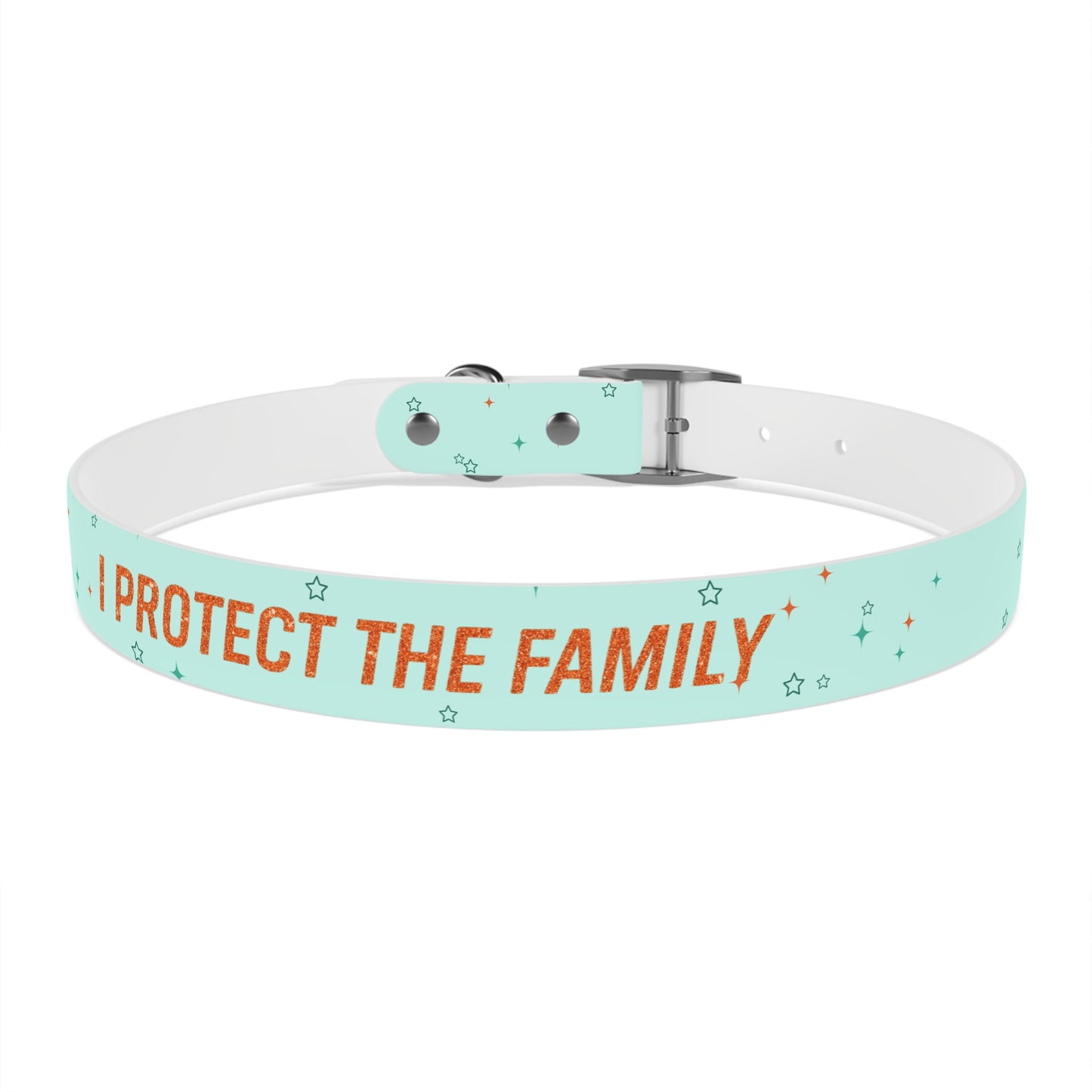 I PROTECT THE FAMILY Pet Collar, Stylish Pet Accessory, Personalized Dog Gear, Gift for Dog Lovers, Unique Pet Fashion