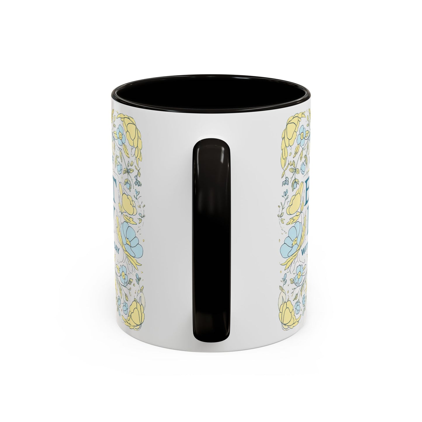 Best Day Floral Ceramic Mug — "I Had the Best Day With You Today" (11oz)