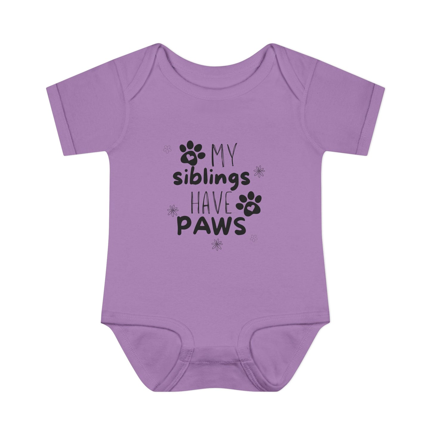My siblings have paws Bodysuit, Cute Infant Onesie, Pet Lovers Baby Outfit, Baby Shower Gift, Adorable Newborn Clothes