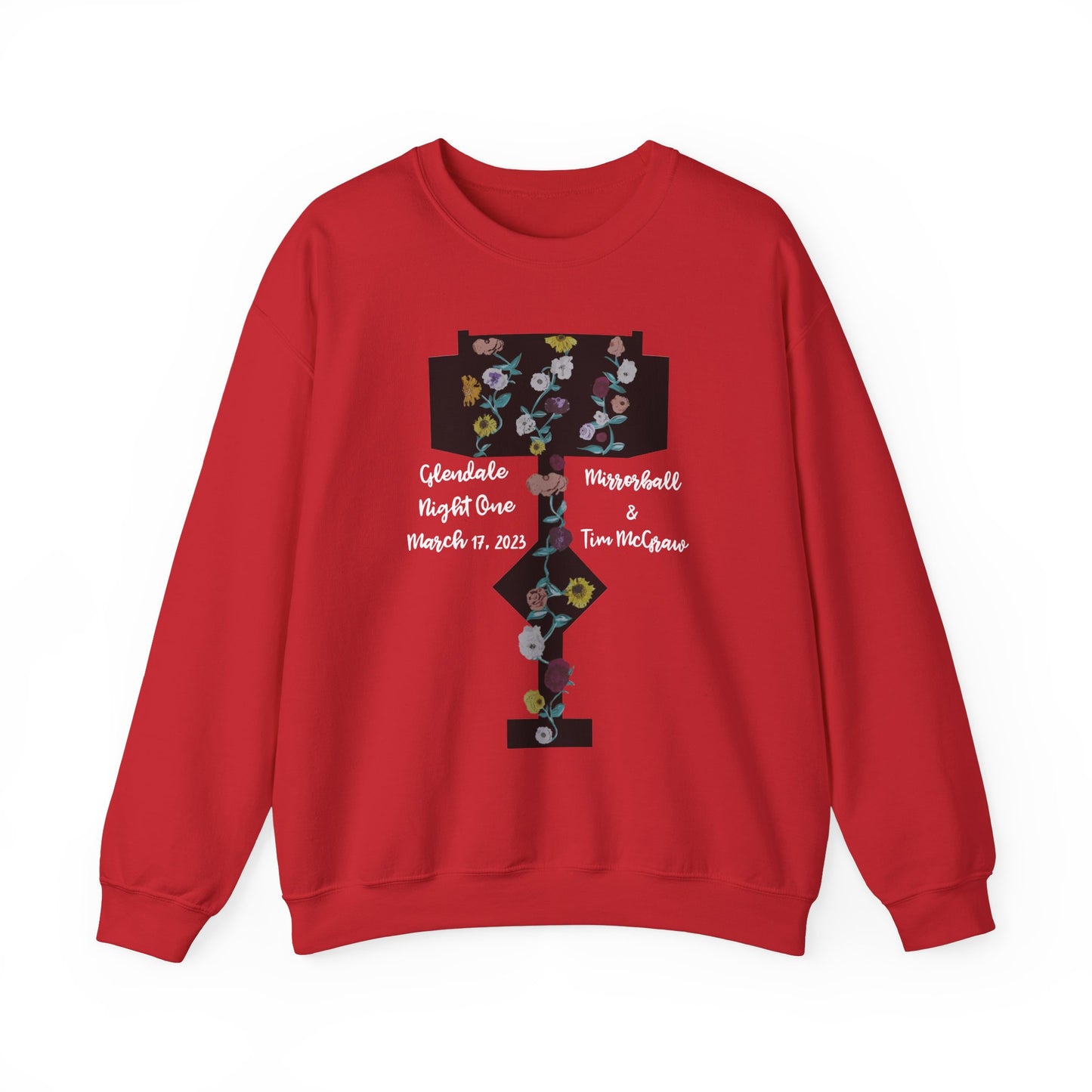 Custom Dates and Surprise Songs - Stage Flowers - Long Live - Unisex Heavy Blend™ Crewneck Sweatshirt