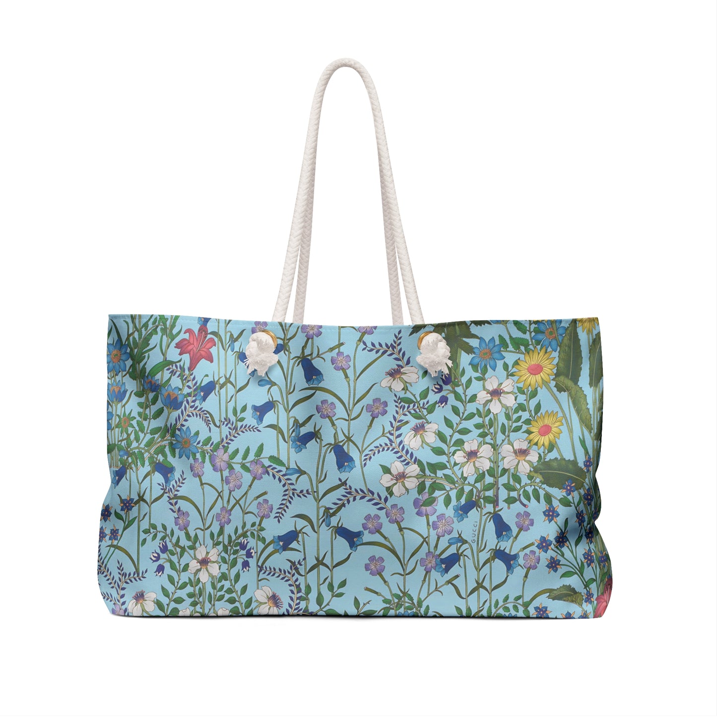 Floral Print "Flora Blue" Weekender Bag for Stylish Getaways