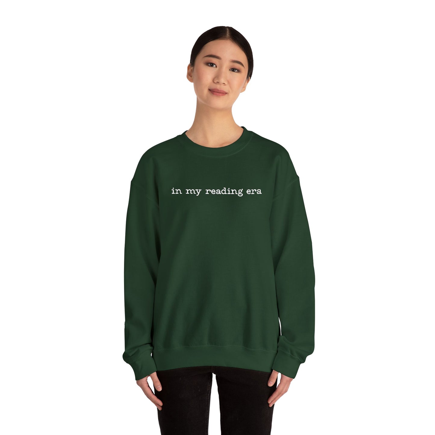 'In My Reading Area' Crewneck Sweatshirt – Cozy Literary Sweatshirt for Book Lovers