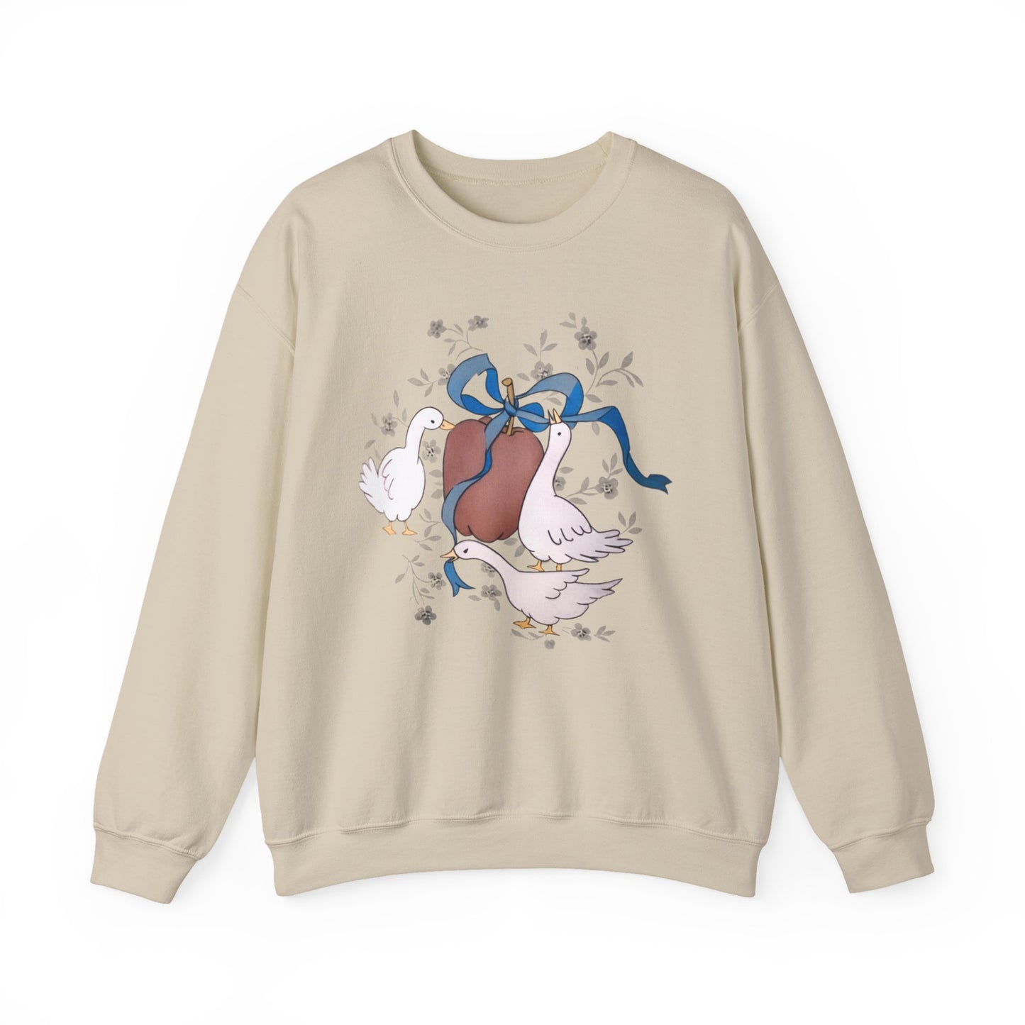 Goose Family Vintage Image Crewneck Sweatshirt