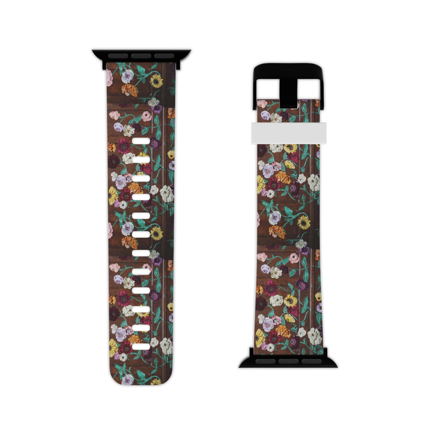 Surprise Song Floral Piano - Watch Band for Apple Watch