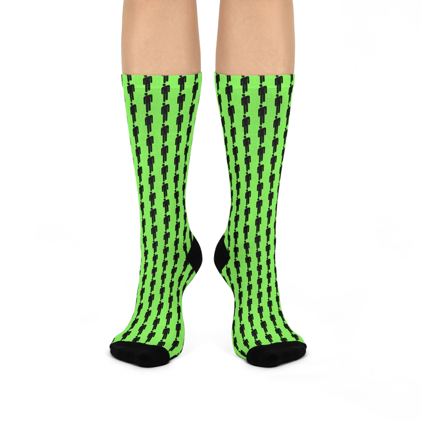 BOLD green - Cushioned Crew Socks