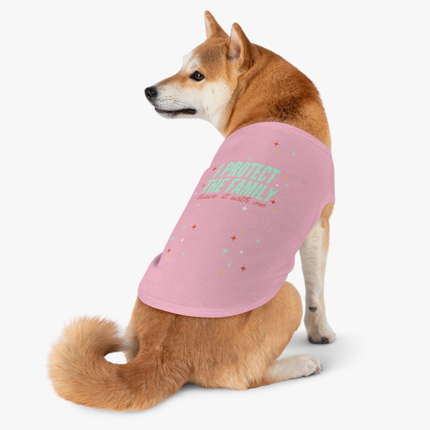 I Protect the Family -  Pet Tank Top - I Protect The Family, Cute Dog Shirt, Pet Apparel for Dog Lovers, Trendy Dog Outfit, Pet Gift for Birthdays