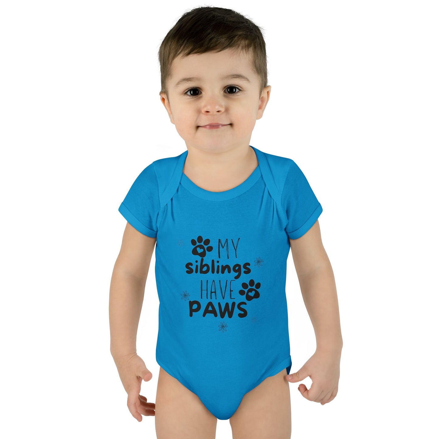 My siblings have paws Bodysuit, Cute Infant Onesie, Pet Lovers Baby Outfit, Baby Shower Gift, Adorable Newborn Clothes
