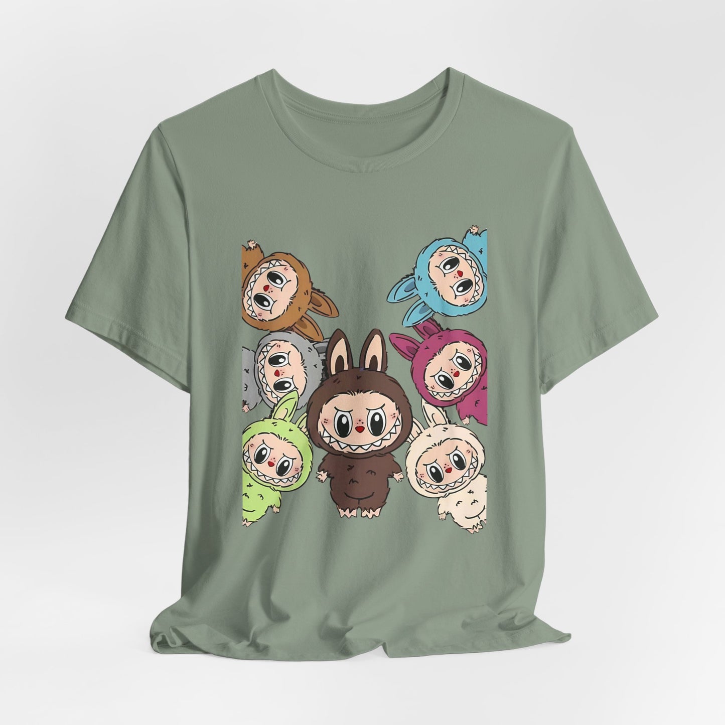 Cute Character Tee, Unisex Graphic T-Shirt, Fun Casual Wear, Trendy Tee, Playful Everyday Outfit