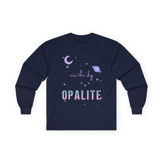 Opalite Long Sleeve Tee - Unisex, Galaxy Shirt, Space Lover Gift, Astrology Apparel, Boho Fashion