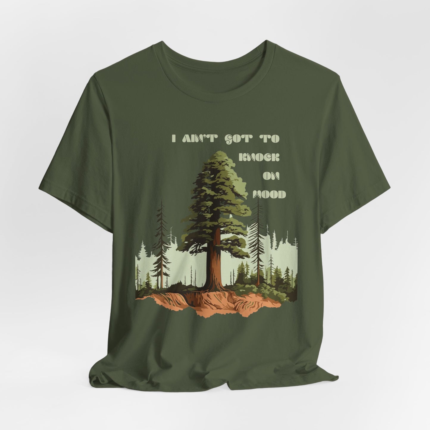 Nature-Themed Unisex Jersey Tee - "I Ain't Got to Knock on Wood" | Outdoor Lovers, Eco-Friendly Gift, Camp Vibes, Adventure Wear, Gift [...]