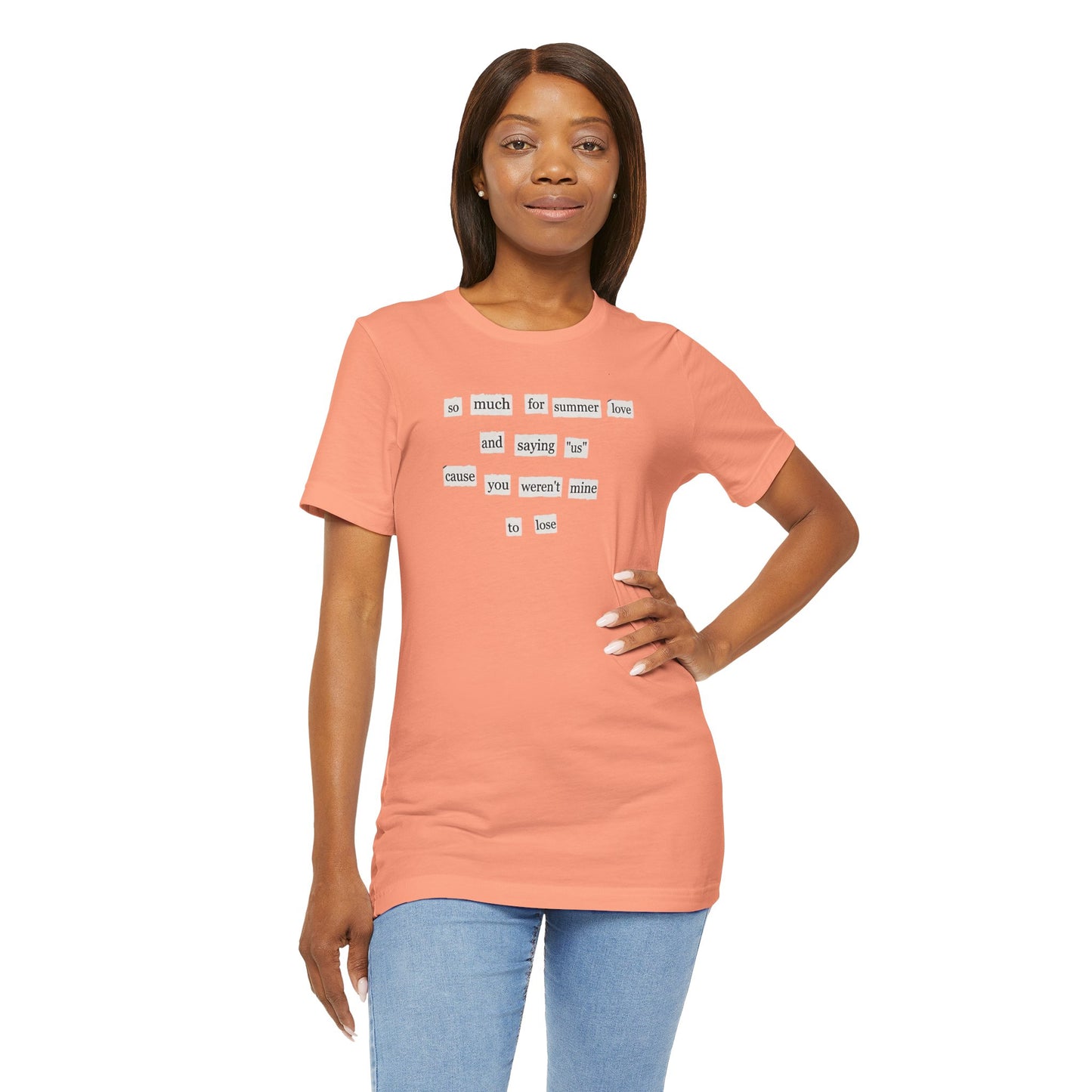 So Much for Summer Love Bella Canvas Unisex Tee, Perfect Gift for Swifties, Trendy Summer Wear, Soft Cotton T-Shirt, Positive Vibe Apparel