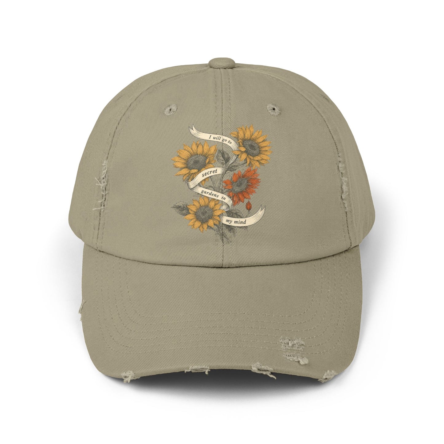 Secret Gardens Unisex Distressed Cap
