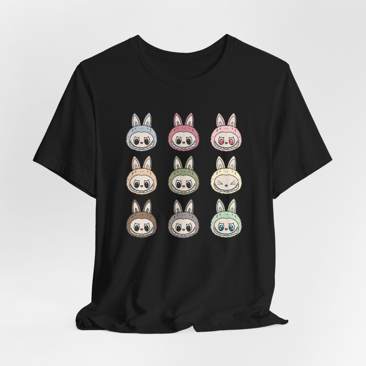 Character Faces Unisex Bella Canvas Tee, Graphic T-Shirt, Spring Fashion, Gift for Animal Lovers, Casual Wear