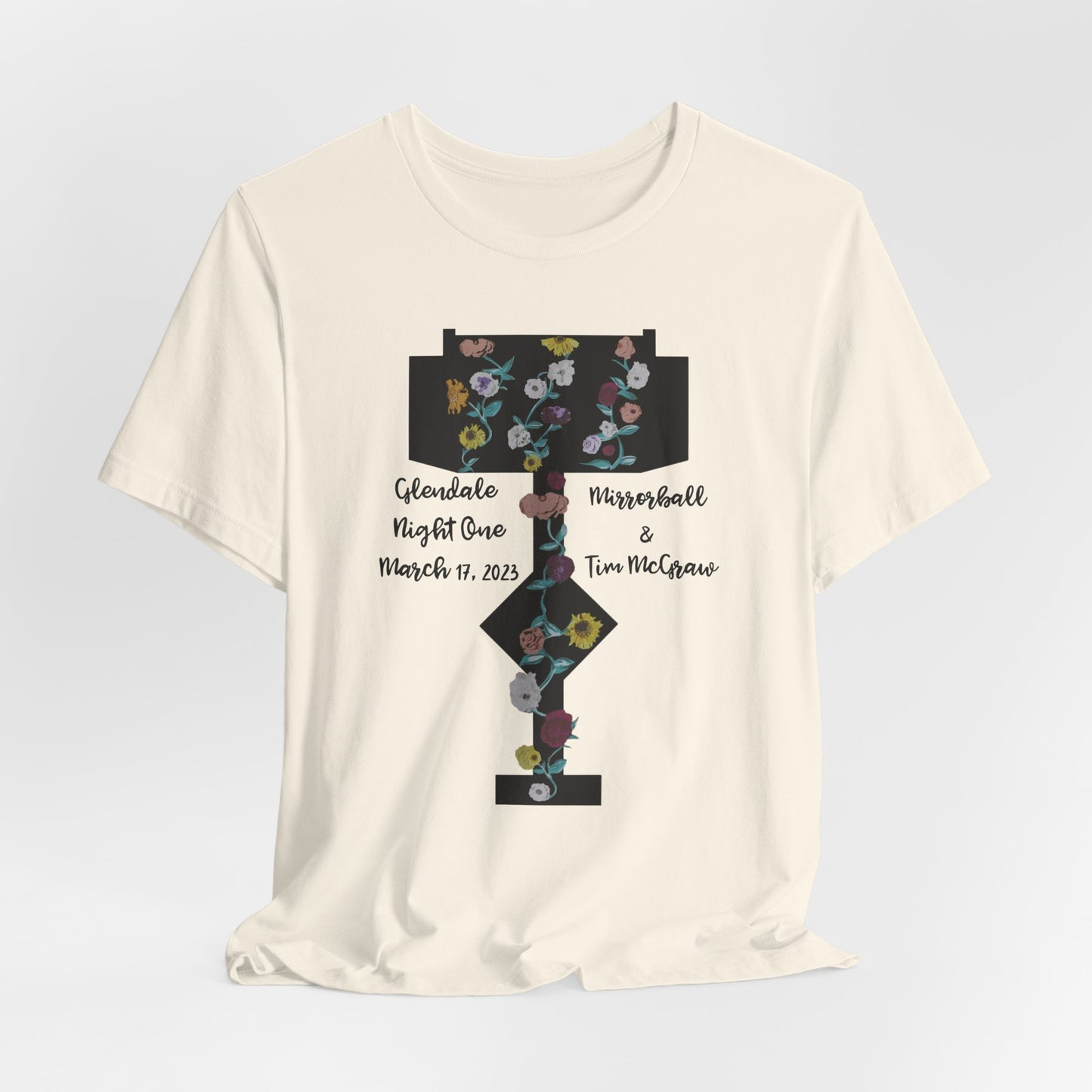 Custom Dates and Surprise Songs - Stage Flowers - Long Live - Unisex Jersey Short Sleeve Tee