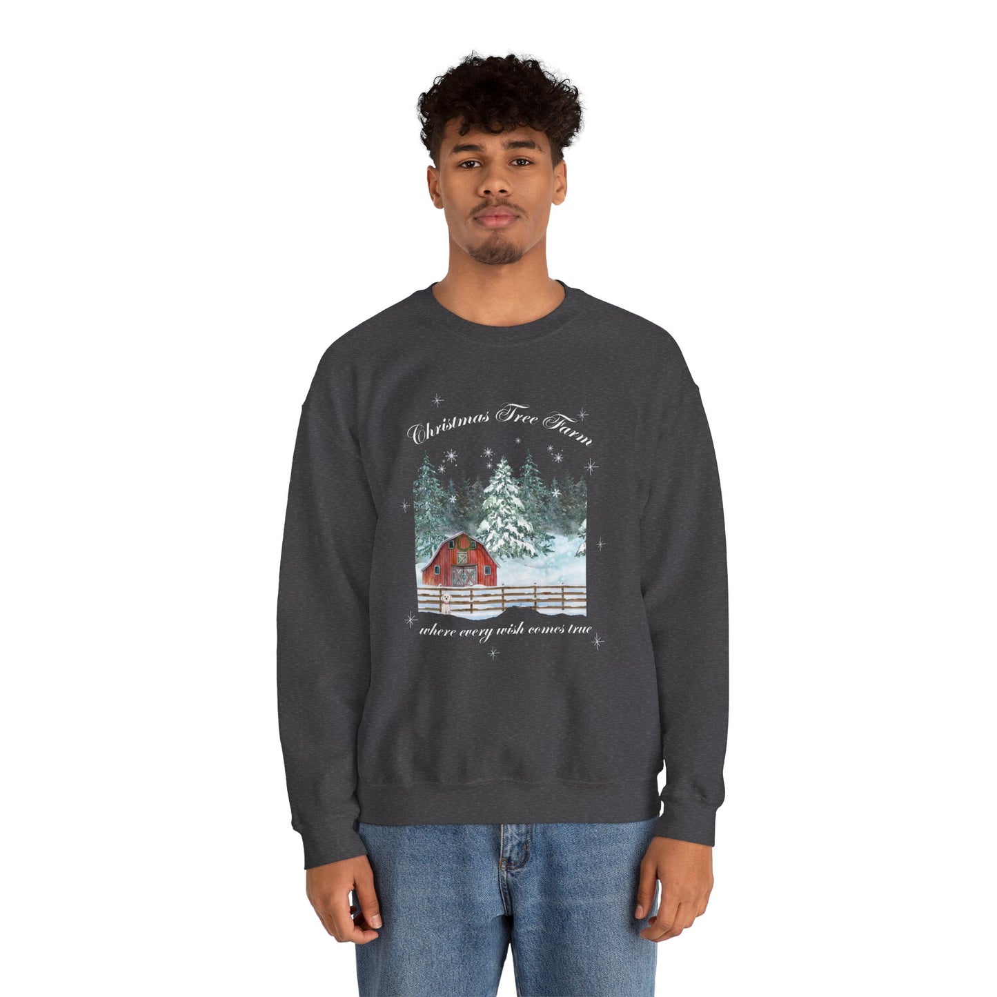 Tree Farm Wishes - Unisex Heavy Blend™ Crewneck Sweatshirt