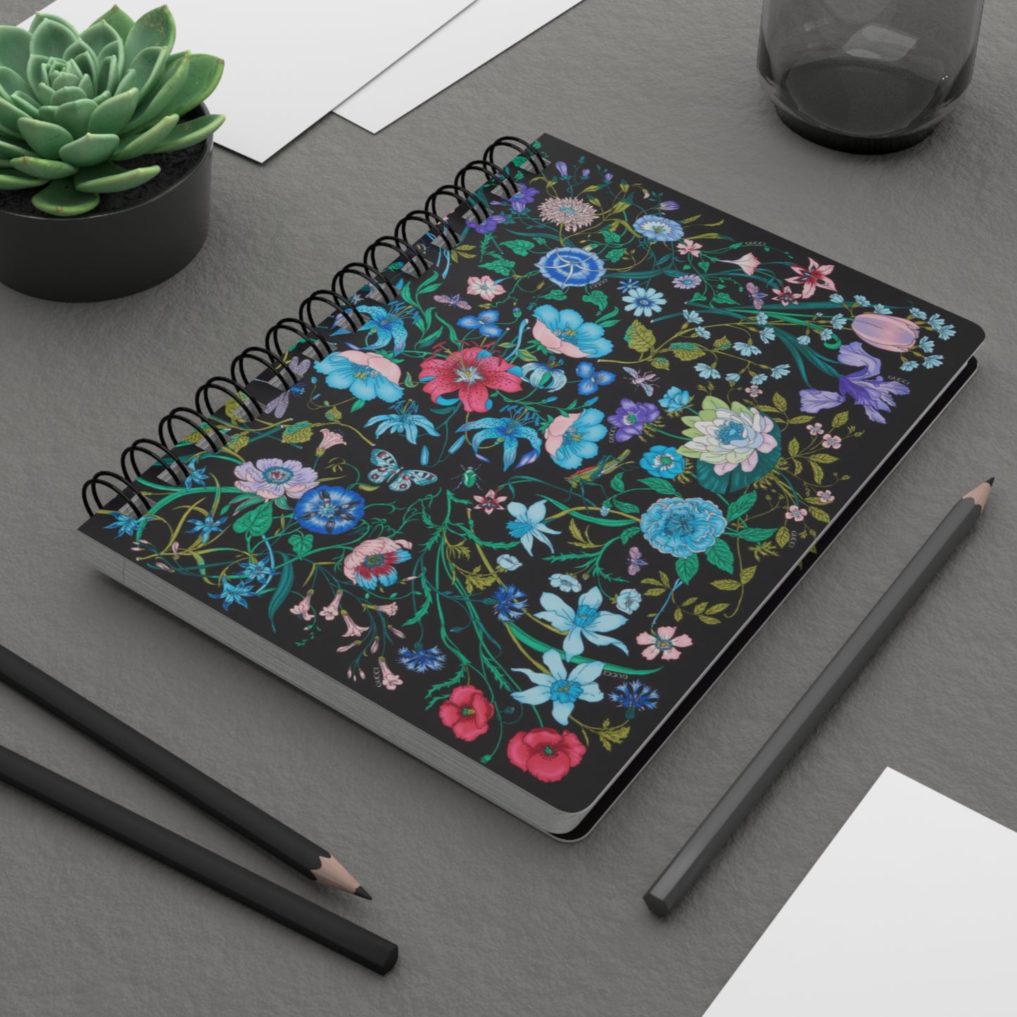 Floral Spiral Bound Journal - Perfect for Note-taking and Memos