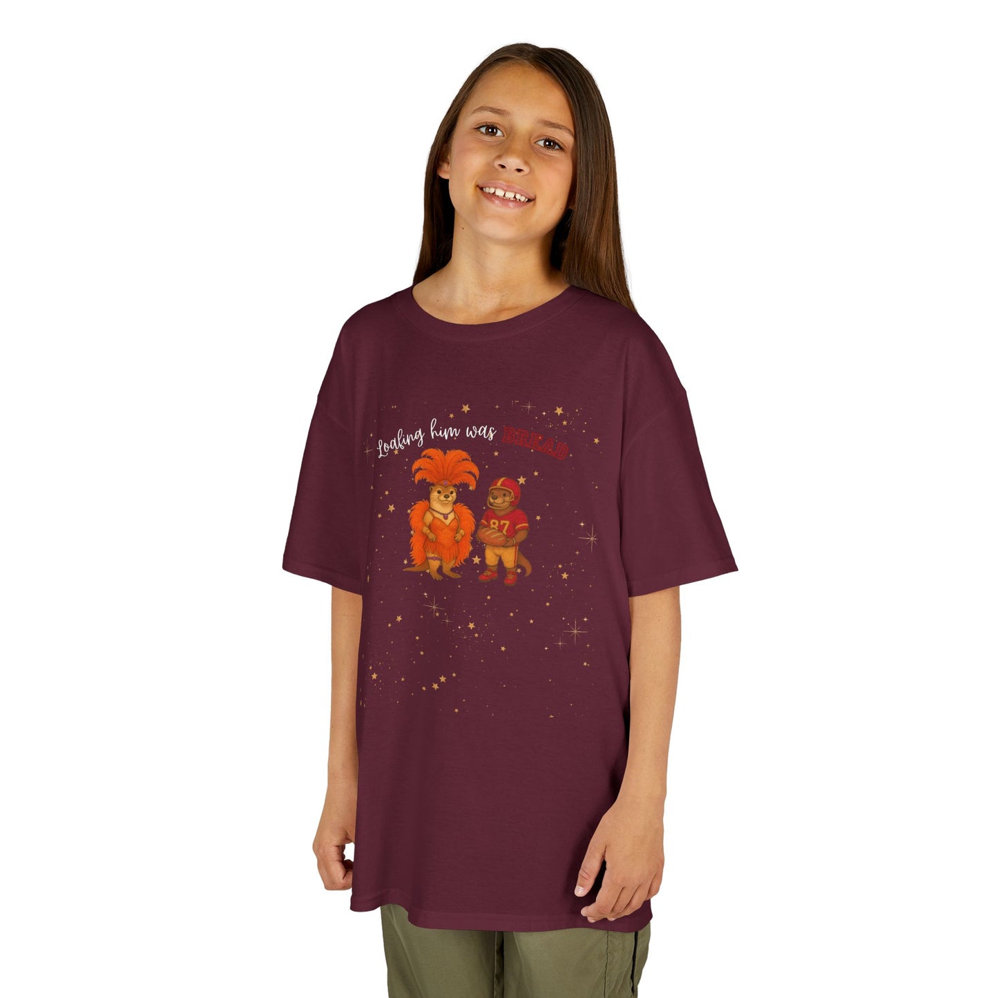 KIDS Tee Loafing him was Bread Otters - Fun and Playful Cotton Shirt for Boys and Girls, Kids Parties, Everyday Wear, Family Outings, [...]