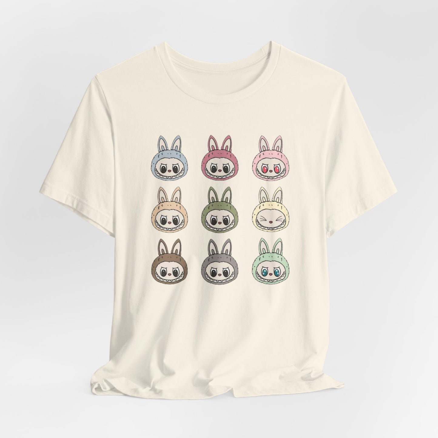 Character Faces Unisex Bella Canvas Tee, Graphic T-Shirt, Spring Fashion, Gift for Animal Lovers, Casual Wear