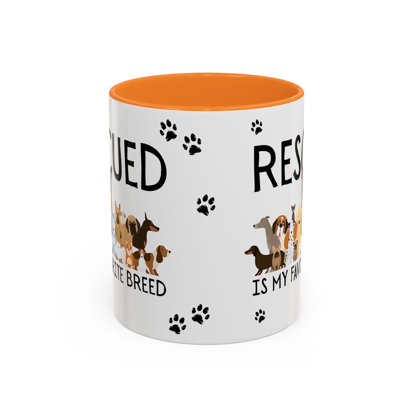 Colorful Dog Rescue Mugs - Perfect for Pet Lovers, Gift for Animal Advocates, 11oz