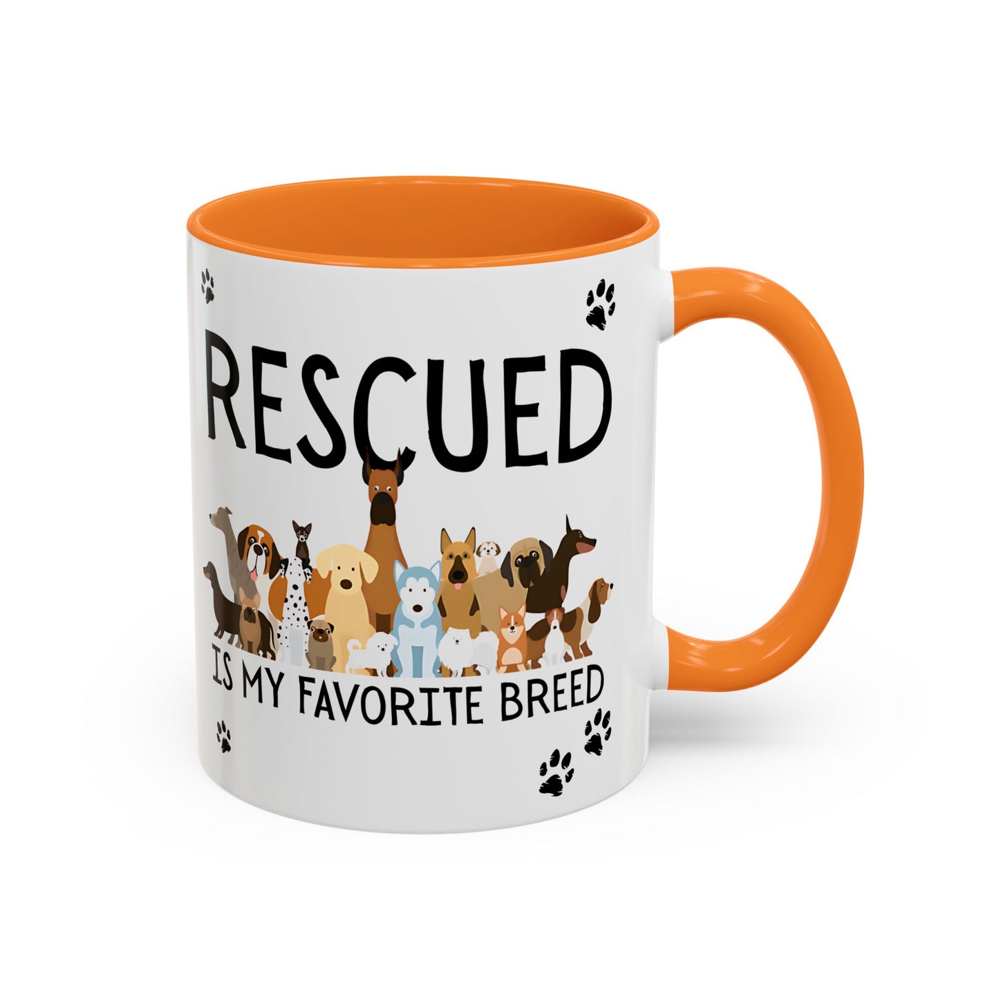Colorful Dog Rescue Mugs - Perfect for Pet Lovers, Gift for Animal Advocates, 11oz