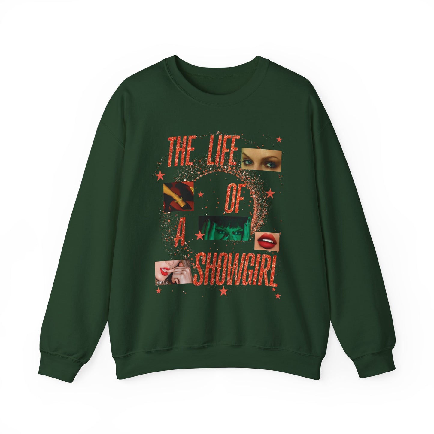 Showgirl Life Collage Sweatshirt | Cozy Unisex Crewneck, Perfect Gift for Performers, Birthday, Dance Lovers, Fashion Statement