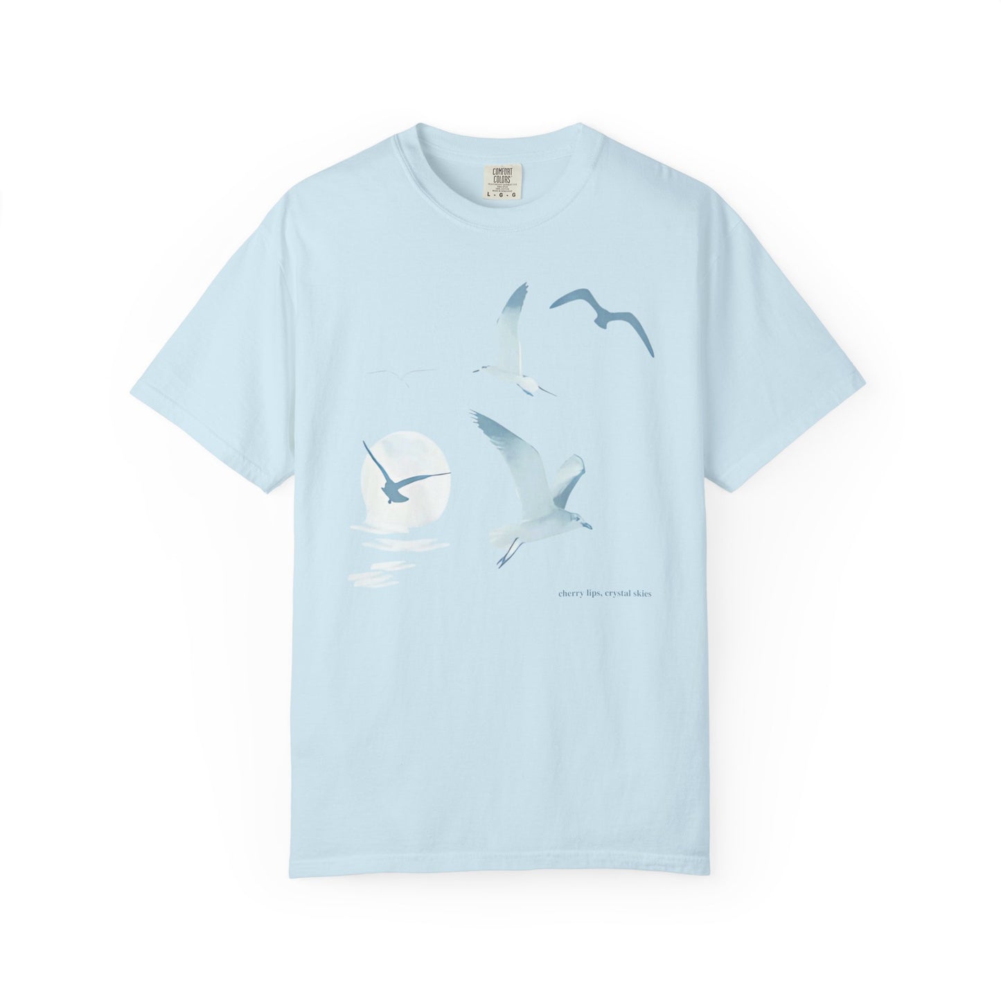 Seagull Comfort Colors T-shirt - Relaxed Fit, Ocean Inspired Tee, Perfect Gift for Beach Lovers, Summer Vibes, Bird Artwork