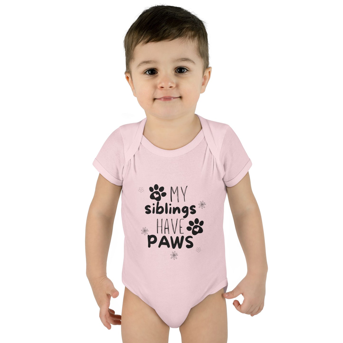 My siblings have paws Bodysuit, Cute Infant Onesie, Pet Lovers Baby Outfit, Baby Shower Gift, Adorable Newborn Clothes