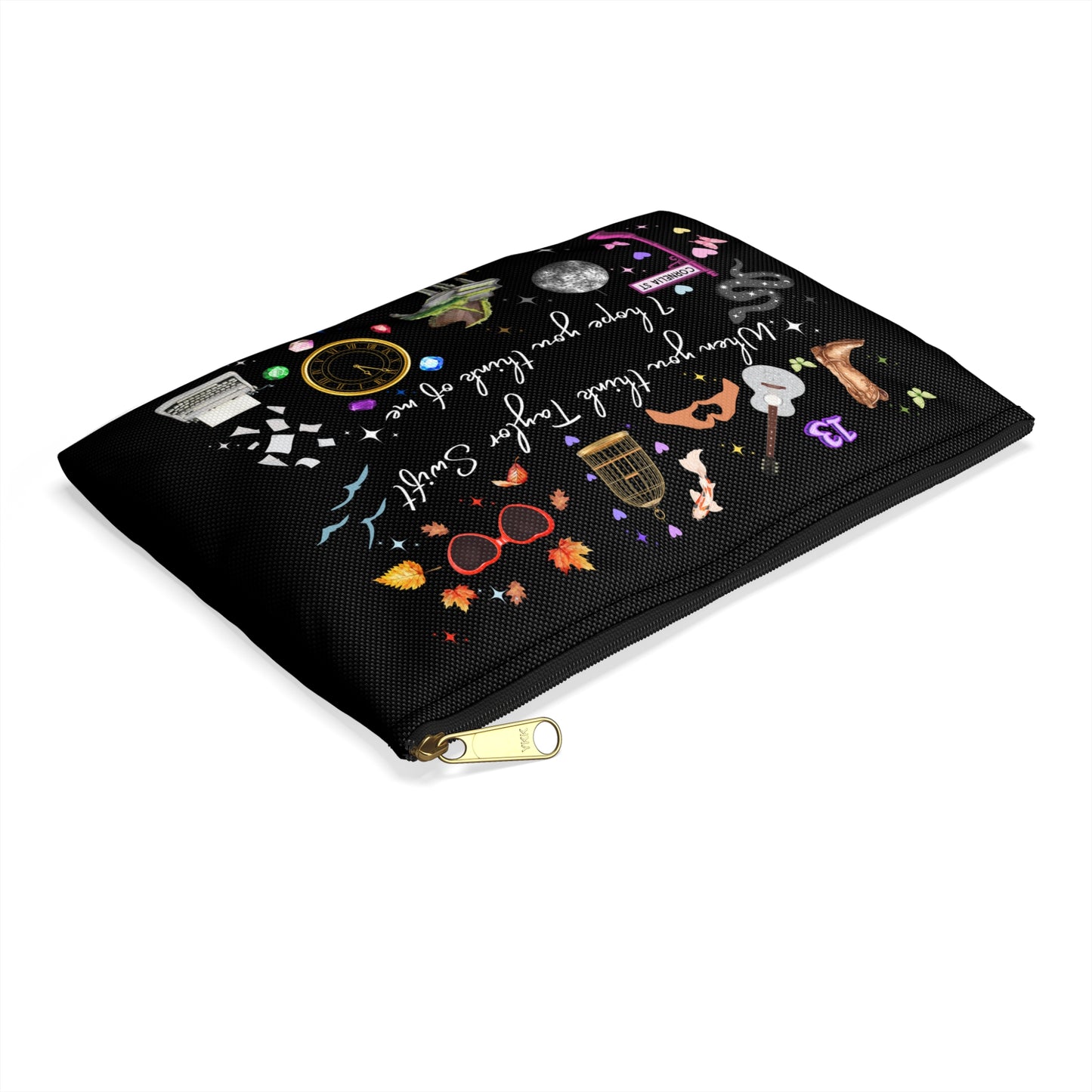 I hope you think of me Accessory Pouch - Perfect Gift for Music Lovers, Keep your Essentials Organized, Concert Bags, Makeup Bag, [...]