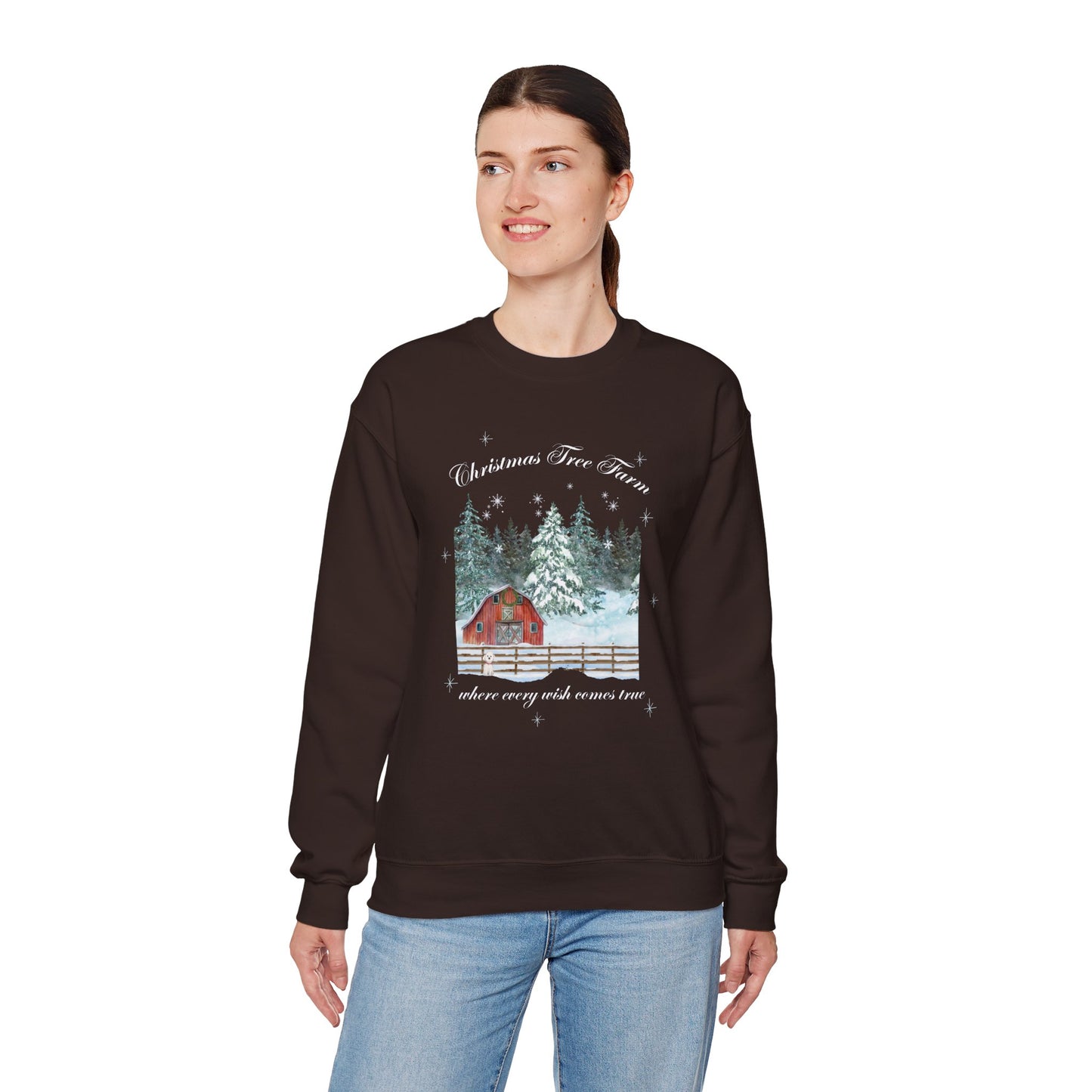 Tree Farm Wishes - Unisex Heavy Blend™ Crewneck Sweatshirt