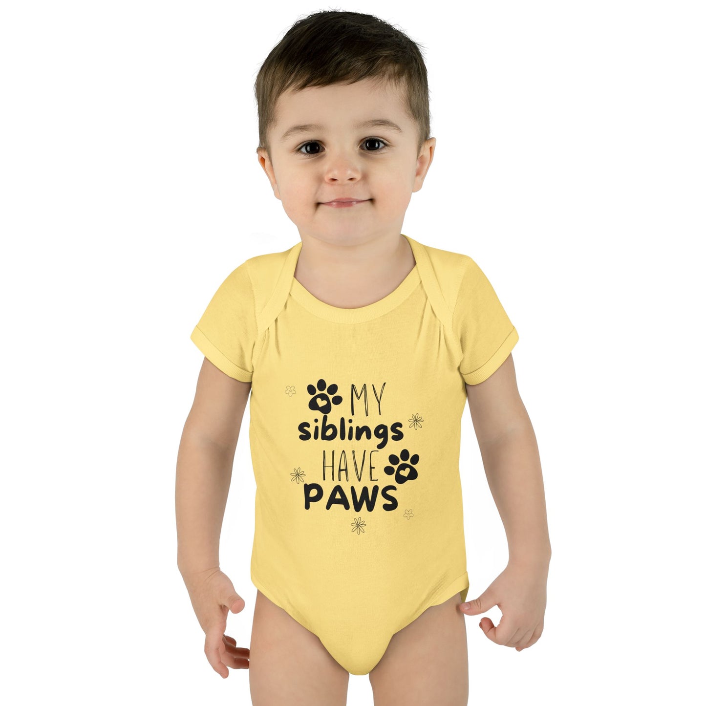 My siblings have paws Bodysuit, Cute Infant Onesie, Pet Lovers Baby Outfit, Baby Shower Gift, Adorable Newborn Clothes