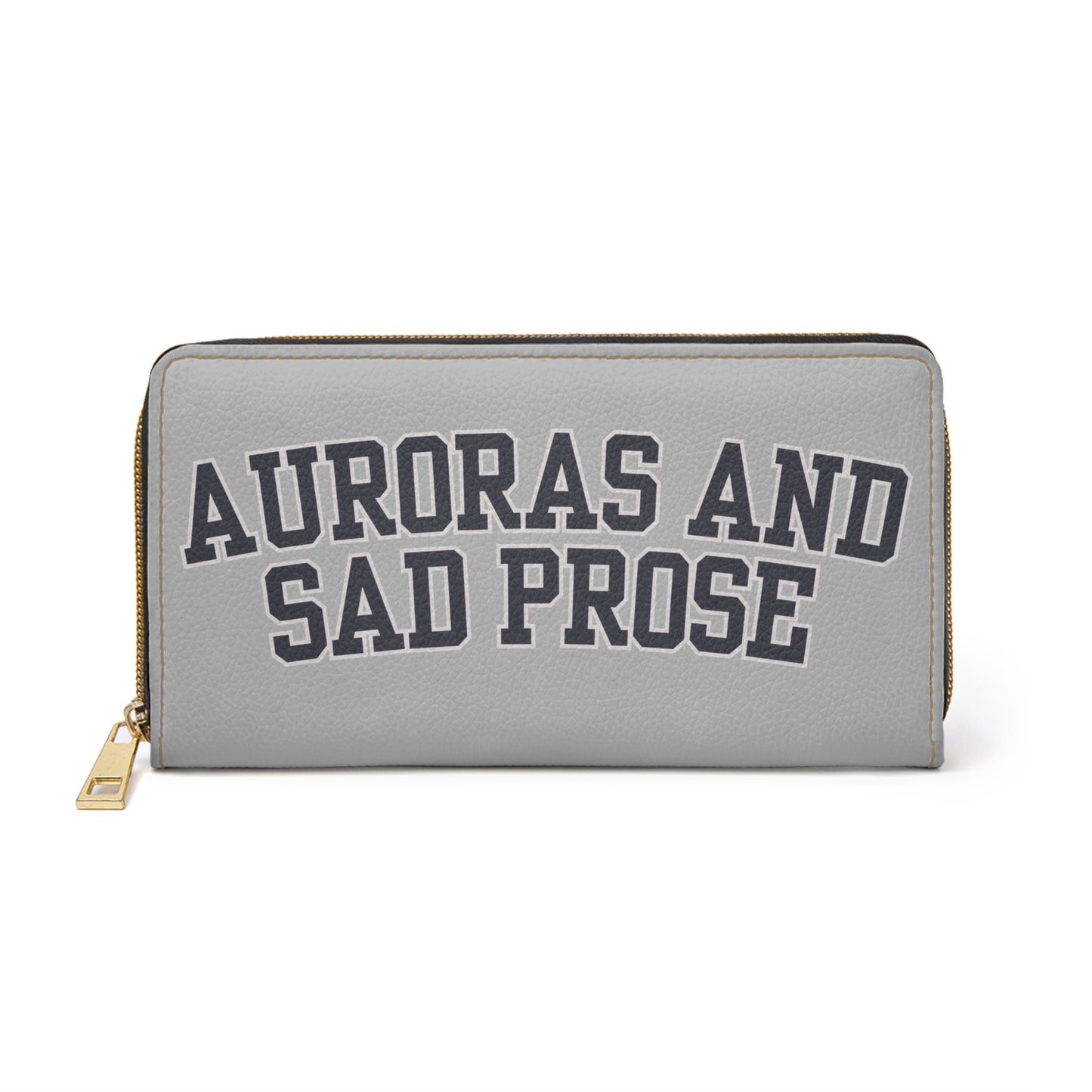 Auroras and Sad Prose Zipper Wallet — Literary Quote Long Wallet