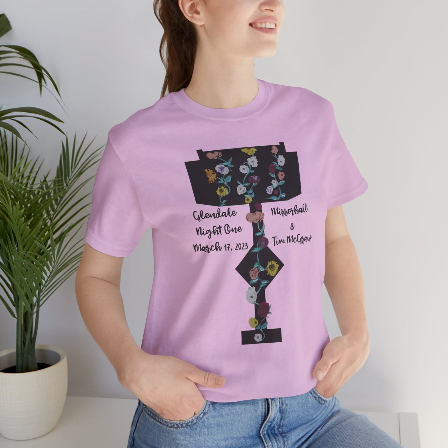 Custom Dates and Surprise Songs - Stage Flowers - Long Live - Unisex Jersey Short Sleeve Tee