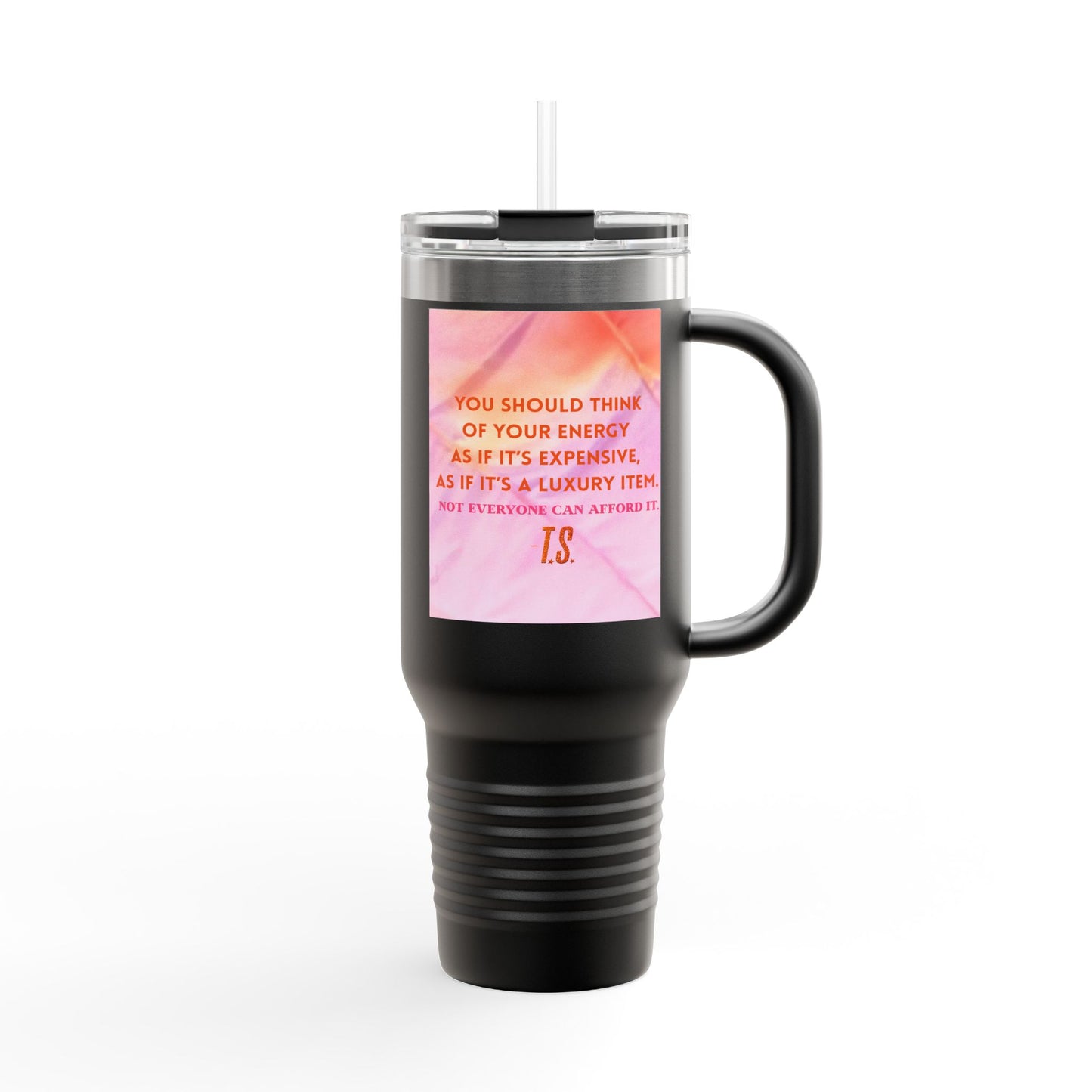 Luxury Energy Inspirational Insulated Travel Mug, 40oz - Motivational Coffee Cup, Perfect Gift for Self-Care, College Student Tumbler, Travel Mug, [...]