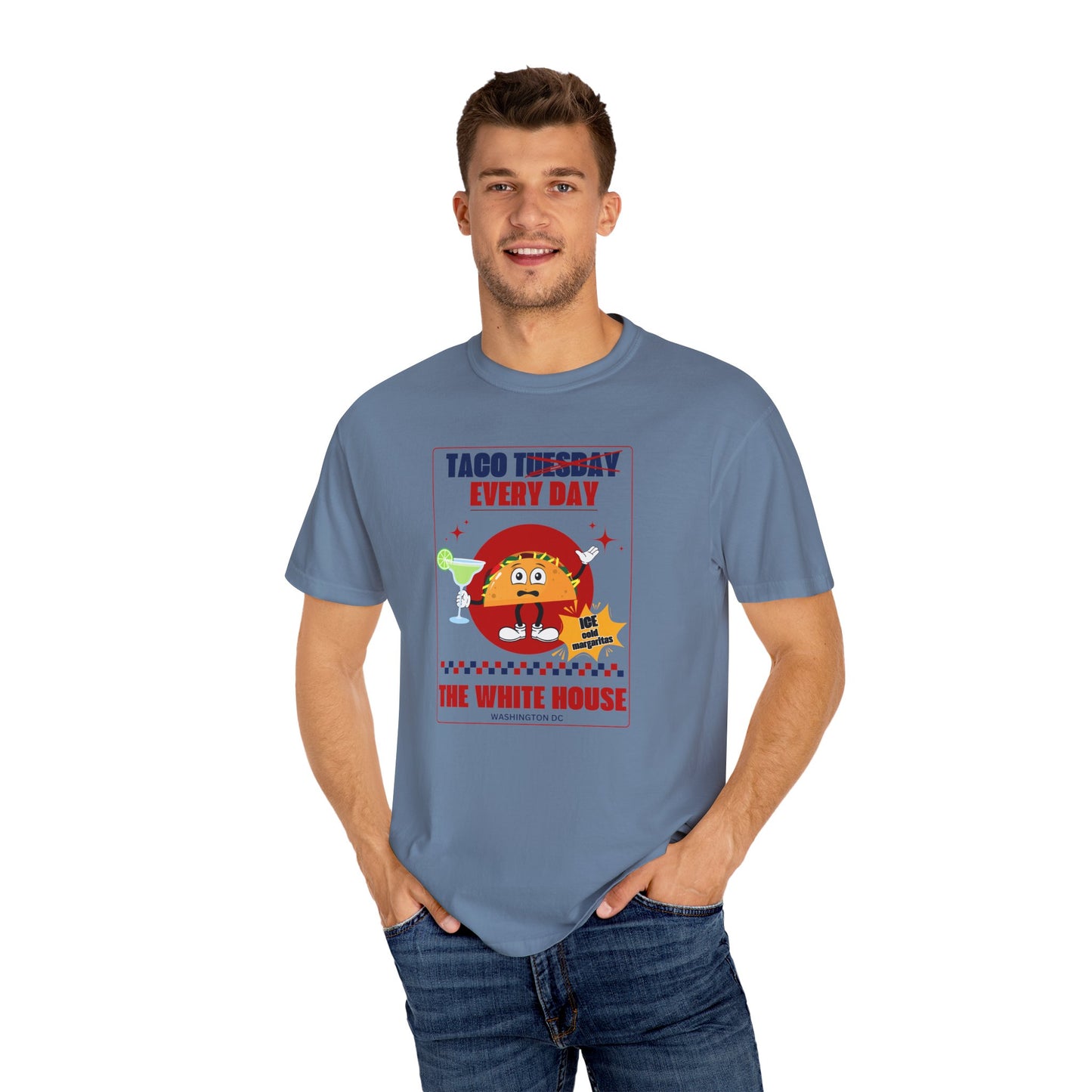 Taco Tuesday Trump Comfort Colors T-Shirt, Fun Graphic Tee, Unisex Casual Wear, Gift for Food Lovers, Everyday Apparel