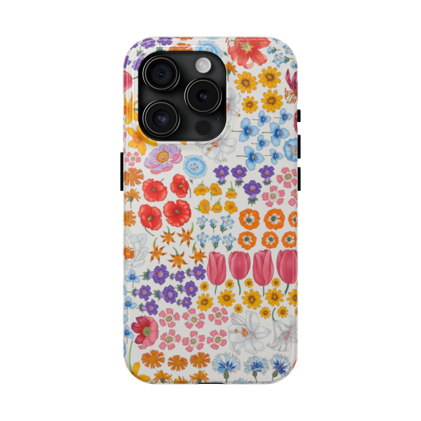 Vibrant Floral Tough Phone Case "Flora"- Durable Protection for Your Device