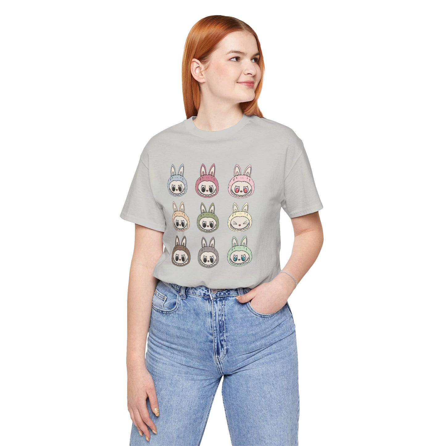Character Faces Unisex Bella Canvas Tee, Graphic T-Shirt, Spring Fashion, Gift for Animal Lovers, Casual Wear