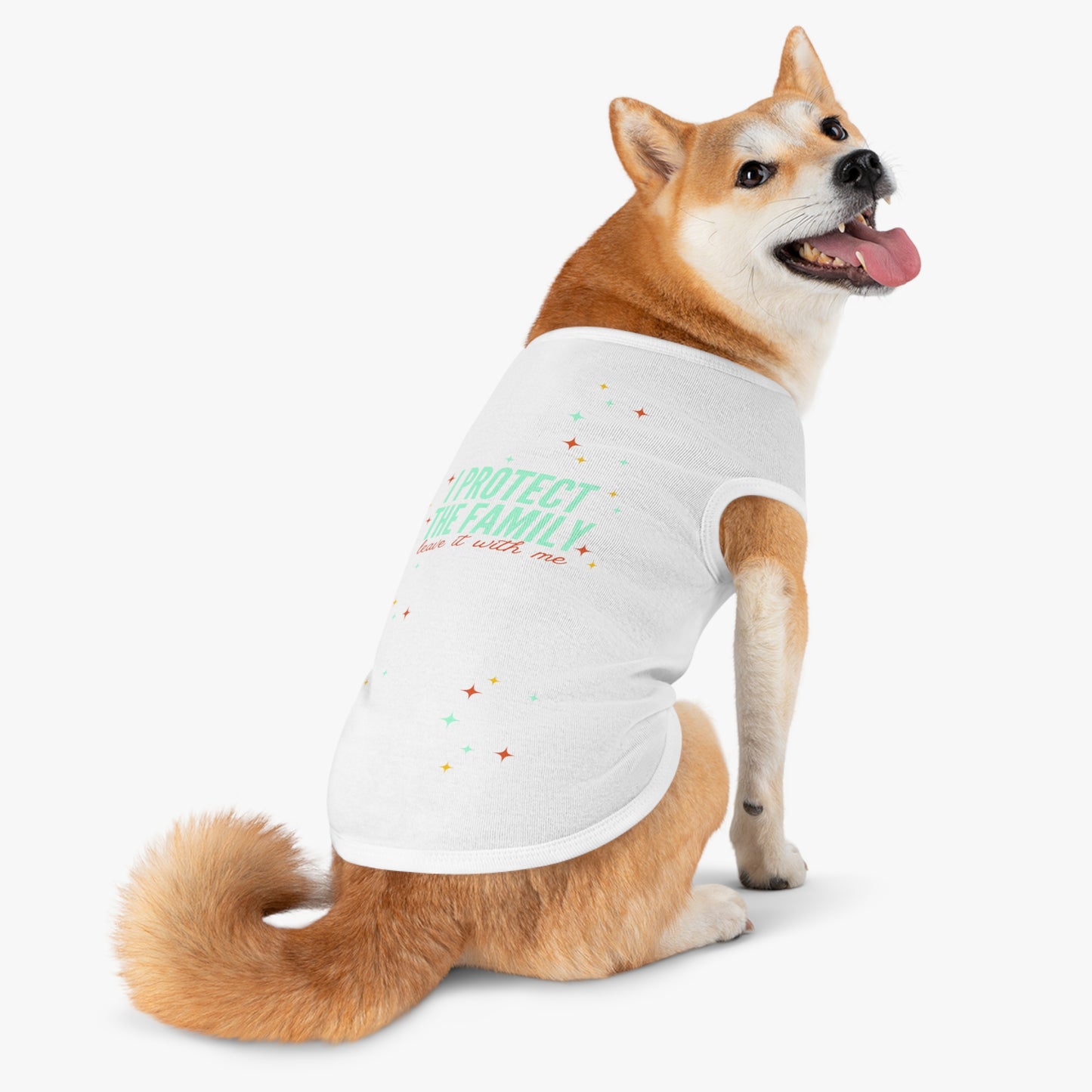 I Protect the Family -  Pet Tank Top - I Protect The Family, Cute Dog Shirt, Pet Apparel for Dog Lovers, Trendy Dog Outfit, Pet Gift for Birthdays