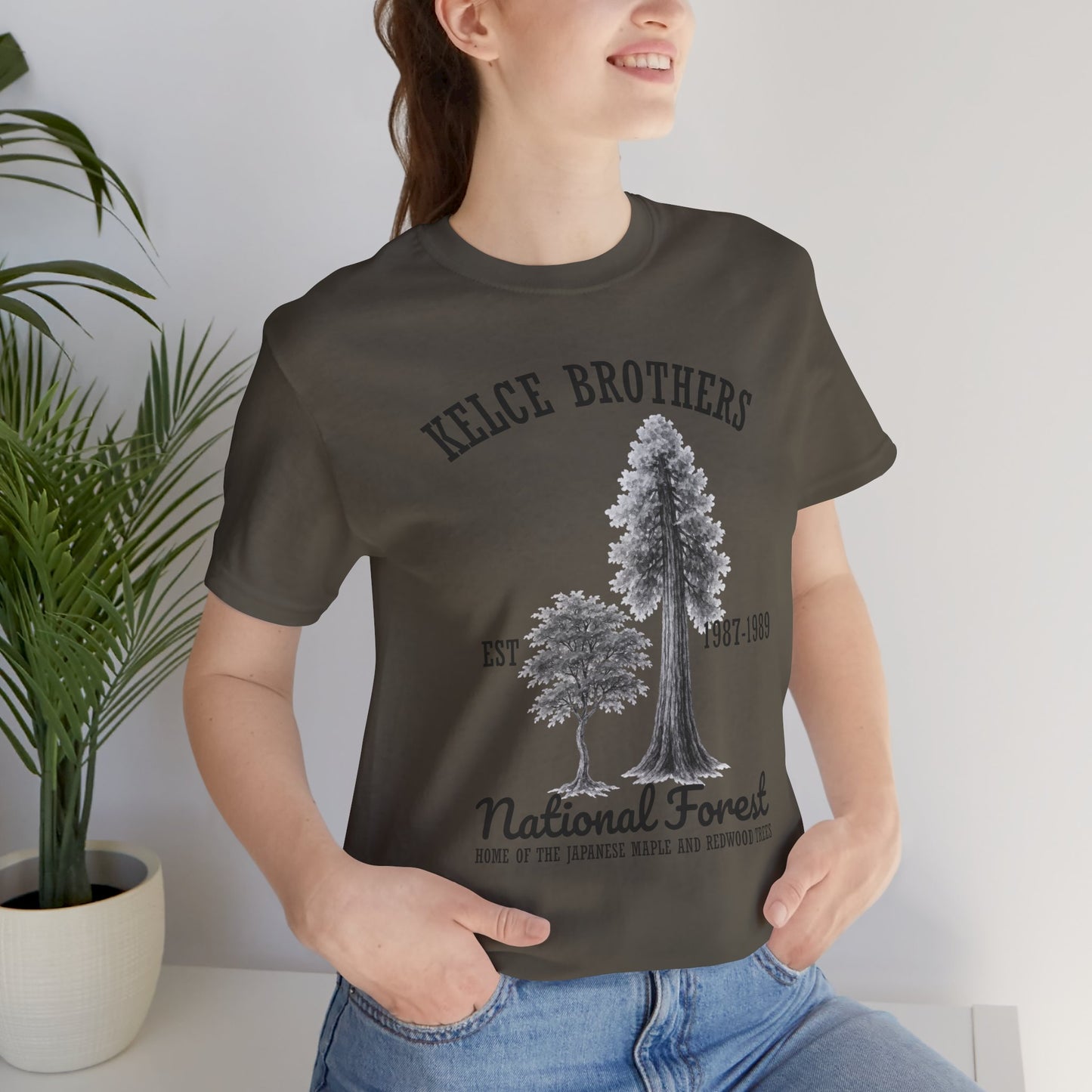 Kelce Brothers National Forest Tee - Unisex Jersey Short Sleeve T-Shirt