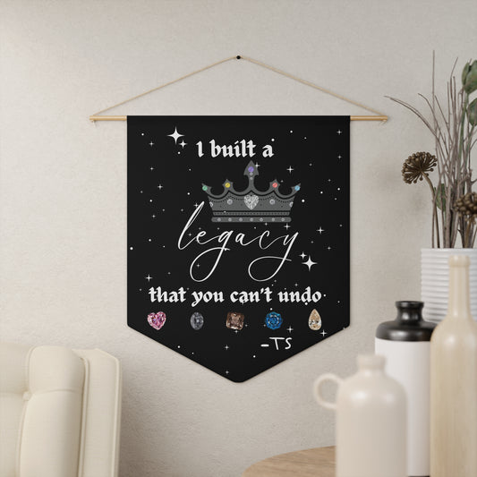 I built a Legacy Pennant Banner, Legacy Wall Decor, Motivational Home Decor, Gift for Graduates, Celebration Wall Hanging