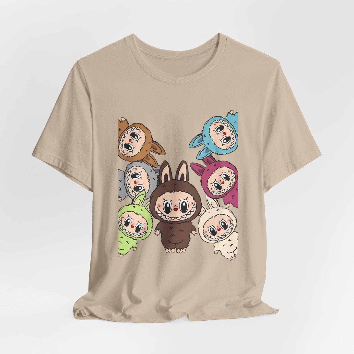 Cute Character Tee, Unisex Graphic T-Shirt, Fun Casual Wear, Trendy Tee, Playful Everyday Outfit