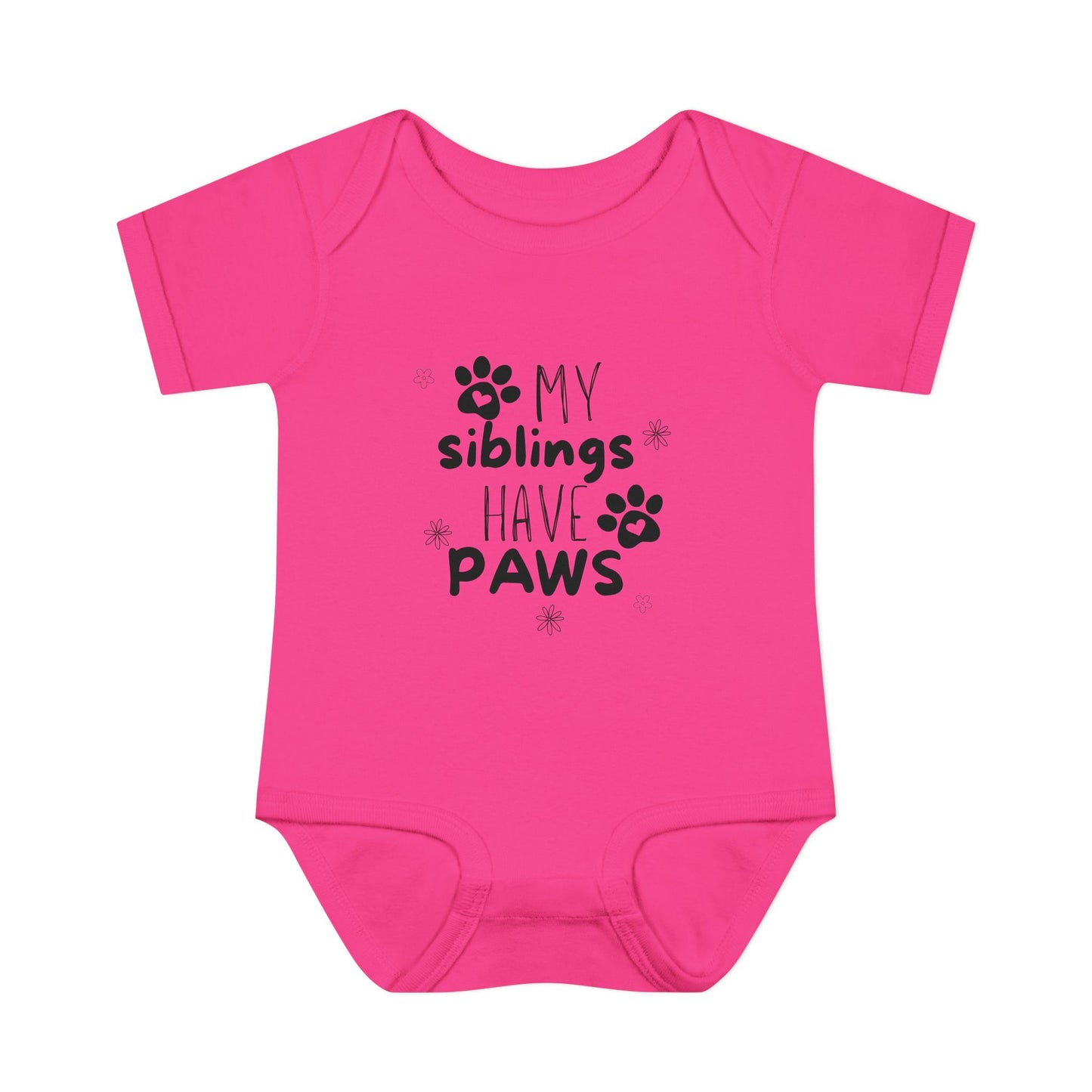 My siblings have paws Bodysuit, Cute Infant Onesie, Pet Lovers Baby Outfit, Baby Shower Gift, Adorable Newborn Clothes
