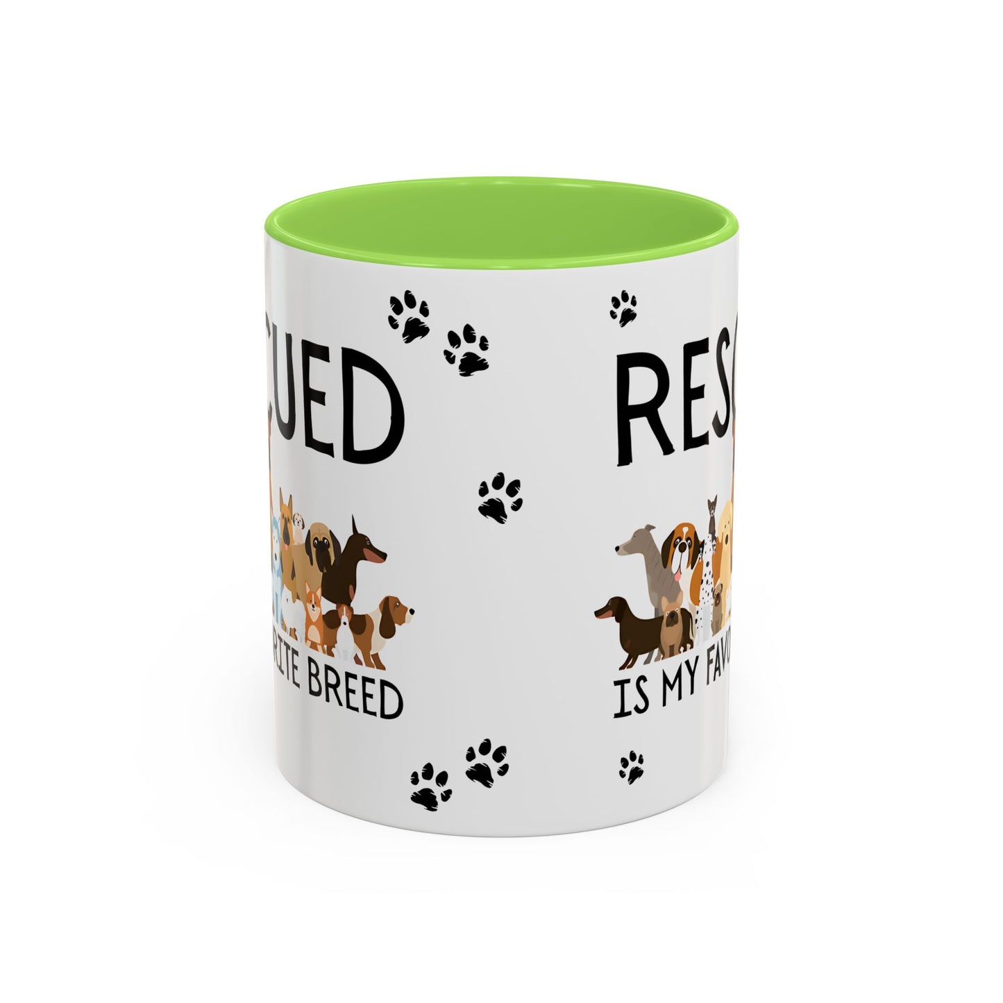 Colorful Dog Rescue Mugs - Perfect for Pet Lovers, Gift for Animal Advocates, 11oz