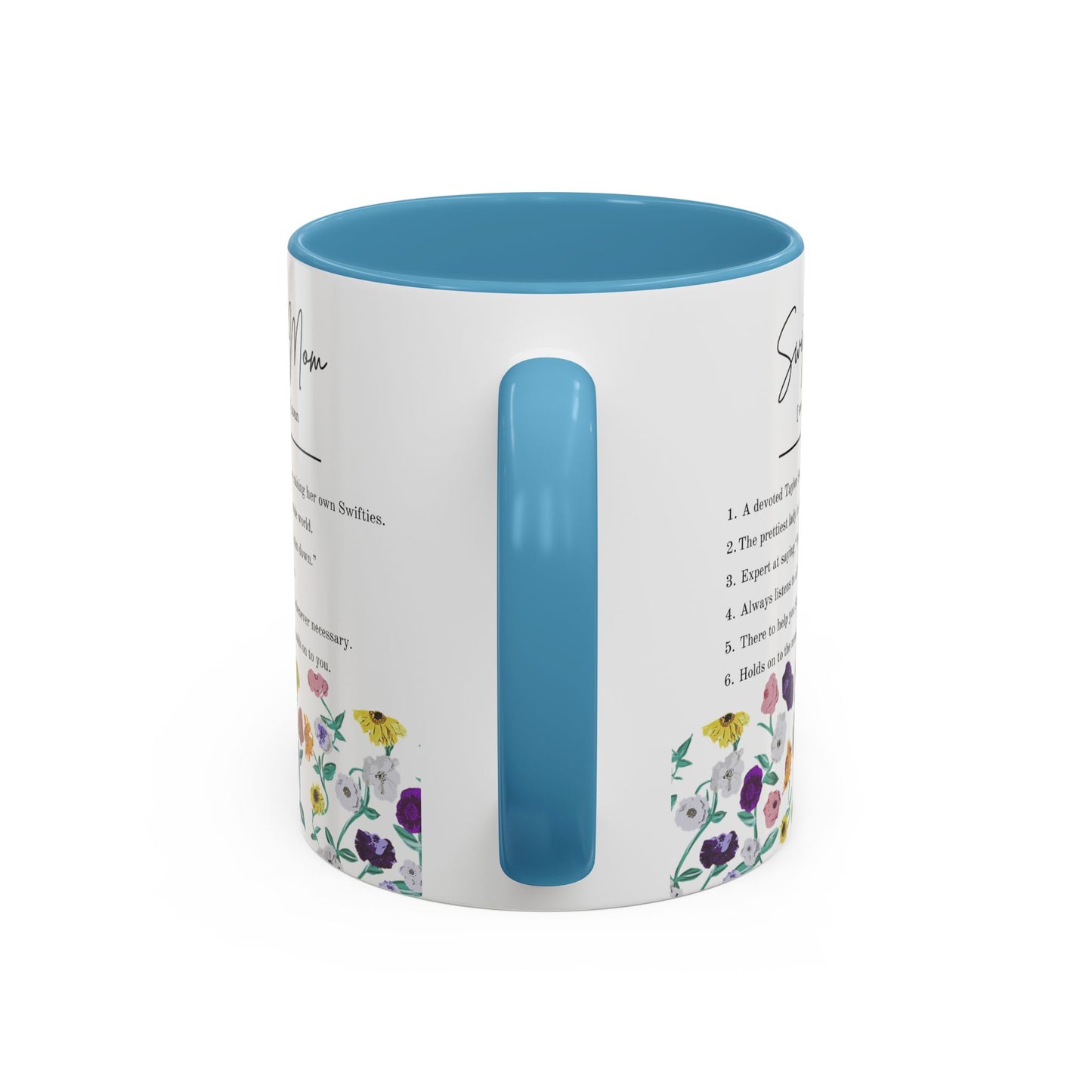Swiftie Mom Acoustic Set Floral Piano Design - Accent Coffee Mug (11oz)