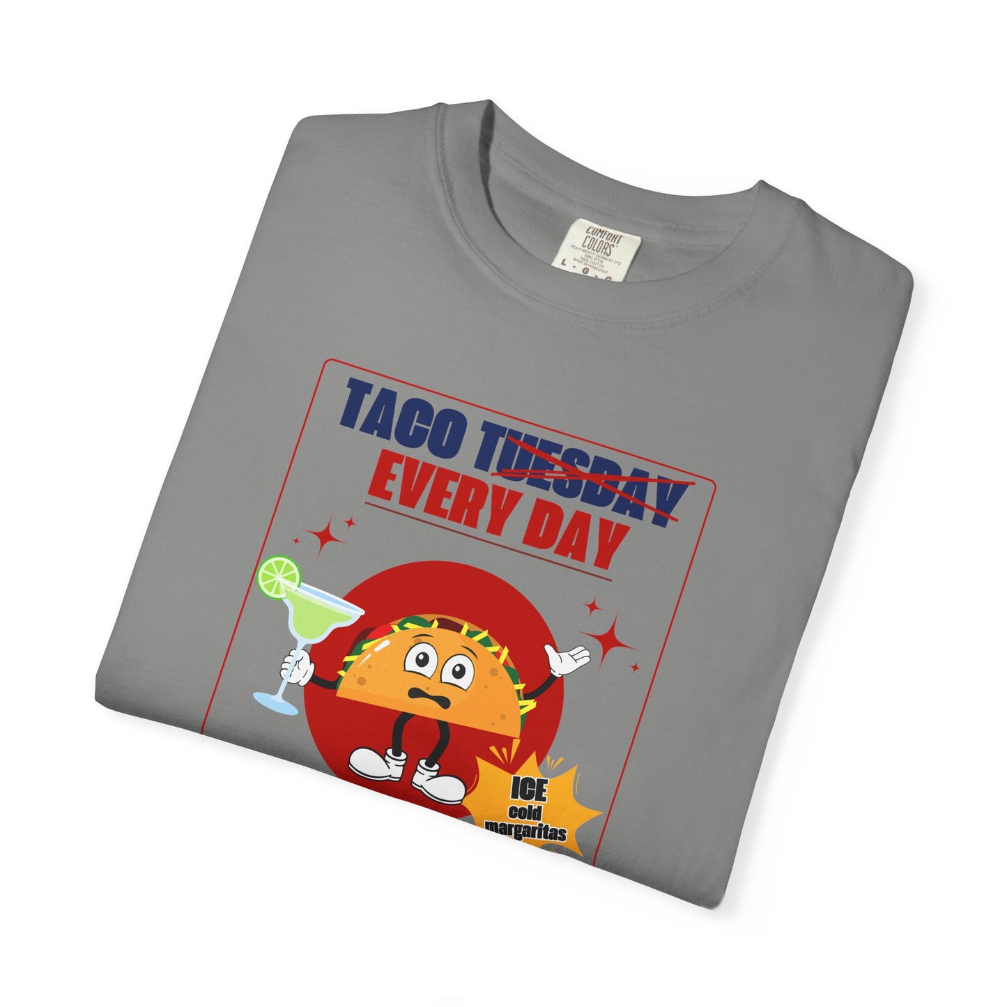 Taco Tuesday Trump Comfort Colors T-Shirt, Fun Graphic Tee, Unisex Casual Wear, Gift for Food Lovers, Everyday Apparel