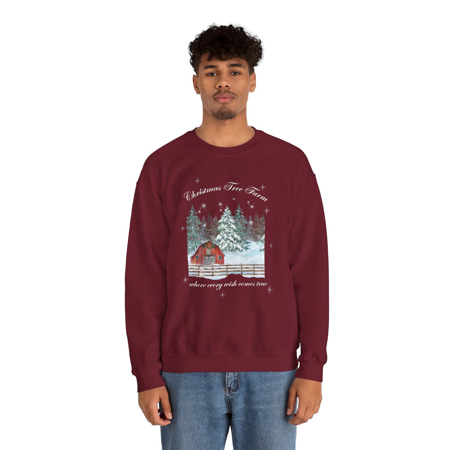 Tree Farm Wishes - Unisex Heavy Blend™ Crewneck Sweatshirt